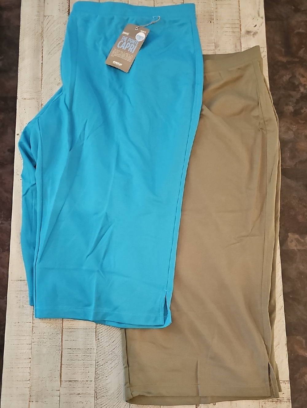 Avenue 2pc Bundle Teal and Olive Ponte Capri